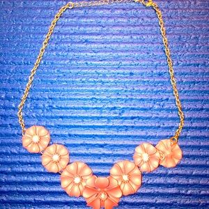 Pink Flower Necklace